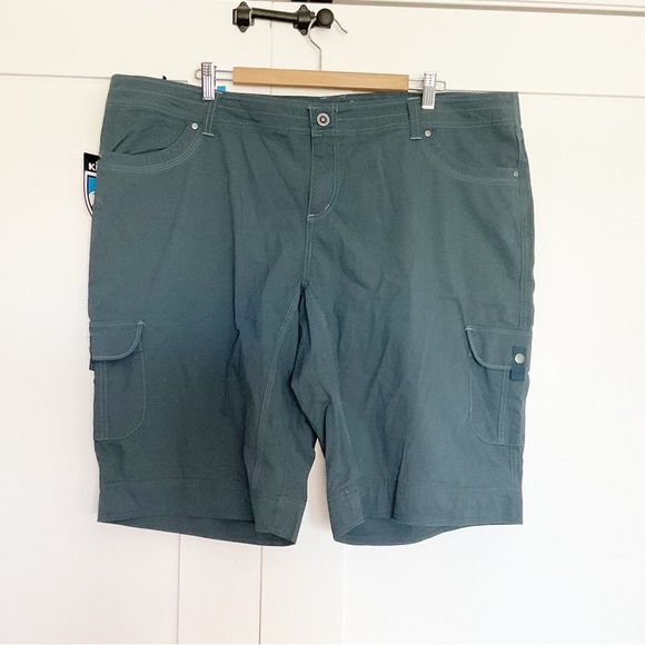 KUHL Splash 11" Shorts 22W Plus size Blue hiking outdoor UPF 50 quick dry pocket - Picture 4 of 12